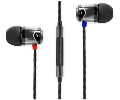 Słuchawki przewodowe SoundMagic E10C Silver-Black